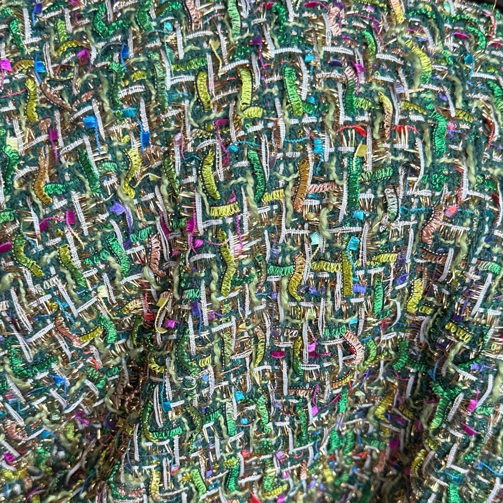 Tanya Tweed Strapless Dress - Green - Picture 2 of 3